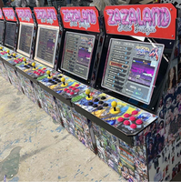 Machine d'arcade de divertissement de luxe, à monnayeur, sur pied, style rétro, 3000 jeux en 1, type borne de jeu de combat de rue