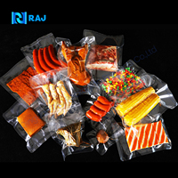 Sac plastique pour poulet de qualité alimentaire avec trois poches zippées sous vide à 3 joints latéraux Sacs de poulet rôti pour emballage de viande poisson boeuf congelé