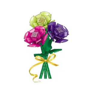 New items 3D building block flower the best toys for kids to play outdoor or indoor toys building block