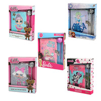 L.O.L. personnalisé Ensemble de papeterie OMG Design, journal avec cadenas, ensemble de carnet à paillettes magiques, paillettes inversées