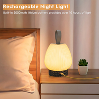 Chambre à coucher tactile Portable Rechargeable bureau LED Table lumineuse LED Table lampe de nuit pour enfants cadeaux décor à la maison 3D lampe