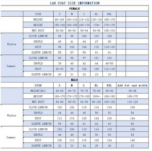 Hospital Scrubs de alta calidad 100% algodón a prueba de polvo protector cómodo para Hospital médico farmacia - Product Image 6