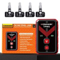 NCFKOS TOP NUEVO Herramienta de Programación de Neumáticos Inalámbrica 315 433mhz TPMS TPMSLINK con 4 Sensores de Neumáticos