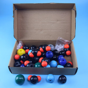 Grand modèle de structure moléculaire organique J3113, de type sphérique, modèle moléculaire de chimie pour le lycée, équipement expérimental. - Product Image 1