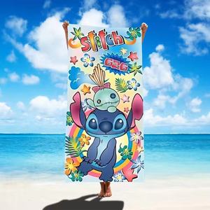 El más nuevo logotipo personalizado dibujos animados <span class=keywords><strong>playa</strong></span> Halloween Navidad puntada deporte baño piscina toalla - Product Image 2