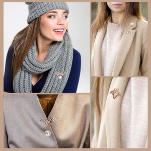 Lot de broches de sécurité en perles dorées, bijoux scintillants pour chaussettes, pulls, chapeaux, châles, accessoires de décoration polyvalents pour la taille - Product Image 6