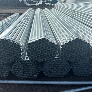 Schedule 40 8ft Andamio galvanizado Tubo redondo 2 ''-8'' Tubos de acero galvanizado para agua y fabricación de obras estructurales - Product Image 6