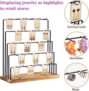 Giá đỡ trưng bày trang sức 30 móc dành cho người bán hàng, thẻ đựng khuyên tai, vòng tay, tháp trưng bày trang sức, giá đỡ trưng bày vòng cổ, khuyên tai để bán - Product Image 4