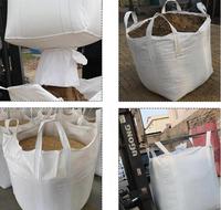 Sac Jumbo FIBC en PP tissé de qualité alimentaire robuste, traitement stabilisé aux UV, facteur de sécurité 5:1 pour matériaux de construction en vrac (ciment)
