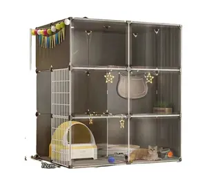 Double Layer Metal Cat Kennel Chicken And Rabbit Cage For Pets