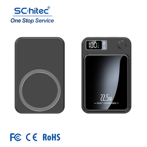 แบตสำรองไร้สาย Schitec Ultra Thin 5000mah 15W 20W วัสดุปลอดภัย ABS ชาร์จแม่เหล็ก พกพาสะดวกสำหรับการเดินทาง - Product Image 1