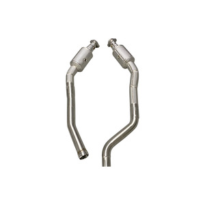 AWESOME Collecteur d'échappement sport avec catalyseur en acier inoxydable 304 brossé/avec protections thermiques pour Mercedes-Benz GLS63/X166/GLE63/63S <span class=keywords><strong>AMG</strong></span> C292 - Product Image 1