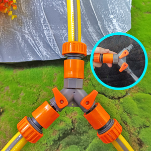 <strong>Three</strong>-<strong>Way</strong> Water Divider Four-<strong>Way</strong> Hose Connector Independent Switch Controls Flow Adjustable Garden Water <strong>Pipe</strong> <strong>Connection</strong> - Product Image 5