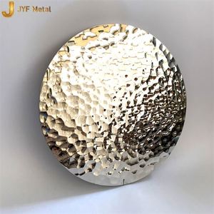 Plaque décorative en acier inoxydable 304 martelé rouge bronze, pour découpe et pliage - Product Image 1