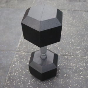 Basics Rubber Encased Exercise &amp; Fitness Hex Dumbbell, Single, <strong>Hand</strong> <strong>Weight</strong> for Strength Training - Product Image 2