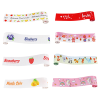 Vente en gros Logo personnalisé Collier à gâteau en plastique Boulangerie Gâteau Bordure Film décoratif pour savon Cupcake Cuisson & Emballage
