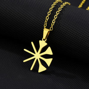 Chaînes à pendentifs maillons plaquées or classiques, motif papillon Yazidi <span class=keywords><strong>Lalish</strong></span>, pour hommes, femmes et couples, style luxe léger, produit transfrontalier très vendu - Product Image 3