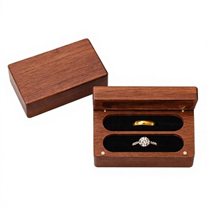 Hot Sale Engraved <b>Ring</b> <b>Box</b> Modern Design for Engagement Wedding <b>Ring</b> Display Jewelry Organizer Customized Shape Available - Product Image 1