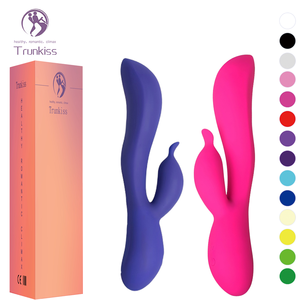 Masseur vibrant double choc pour point <span class=keywords><strong>G</strong></span> féminin, jouet sexuel pour adultes, 10 fréquences, double moteur, mode d'orgasme à une touche - Product Image 1