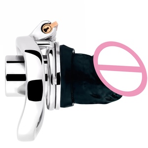 Dispositivo de Castidad Uretral Invertido FRRK con Cabeza de Dildo, Jaula para Pene con Bloqueo Estricto, Dispositivo de Castidad Masculina - Product Image 2