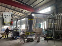 Broyeur de poudre ultra-fine 500 kg/h, machine de fabrication de poudre de sciure de bois / noix de coco / bambou / feuilles / copeaux, 30-120 mesh, vente directe d'usine