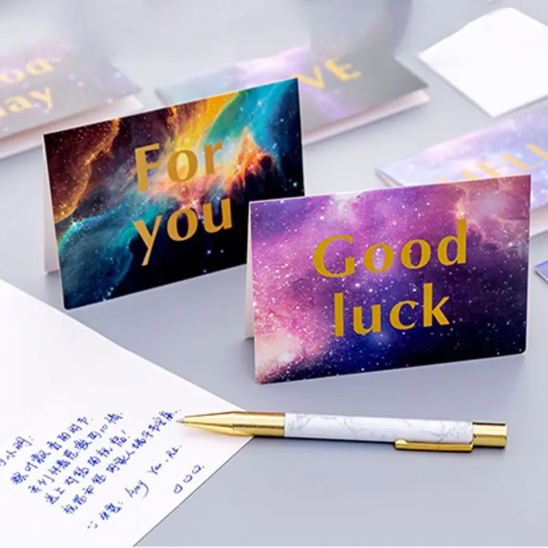 Beautiful Starry Sky Paper Envelopes With Cards Postcard Packaging Party Supplies custom your logo size custom your design