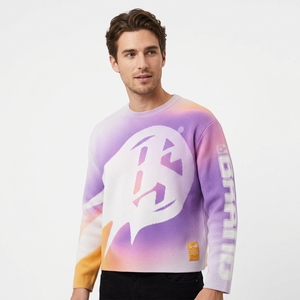 <b>Men's</b> Regular Fit Short Sleeve T-Shirt with Cartoon Ghost Print Solid 100% Cotton Formal <b>Turtleneck</b> - Product Image 6