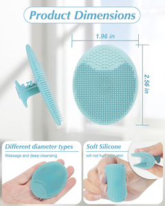 Silicone <b>Face</b> <b>Scrubbers</b> Exfoliator Brush-Facial Cleansing Brush Blackhead <b>Scrubber</b> Exfoliating Brush-Facial Cleansing Pads - Product Image 2