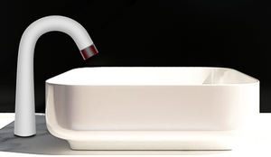 Fábrica de grifo de lavabo de un solo orificio con sensor de movimiento automático comercial sin contacto negro mate - Product Image 4