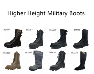 XC, bottes tactiques françaises en cuir gaufré à deux boucles, bottes de <span class=keywords><strong>jungle</strong></span> à semelle en caoutchouc anti-humidité, HSM266 - Product Image 6