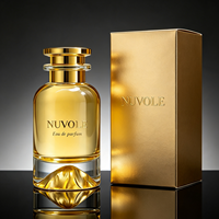 Flacons de parfum vides tendance 50ML, cylindriques dorés à épaule ronde, flacon de parfum Volcano doré, flacons de parfum 30ML 100ML avec boîte