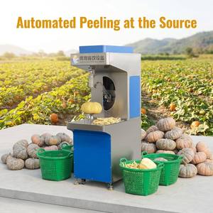 Machine à peler les citrouilles FENGXIANG, épaisseur réglable, équipement de pelage en acier inoxydable, éplucheur de peau de citrouille rond - Product Image 2