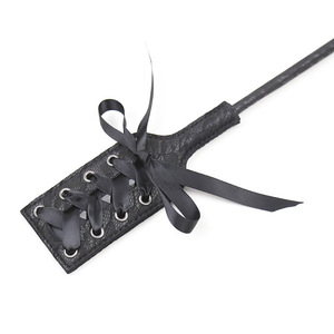 Fouet à plumes double tête à double usage, nœud en dentelle noire, jouet sexuel en dentelle <span class=keywords><strong>sexy</strong></span>, fouet BDSM, jouet pour fessées, jouet pour picots - Product Image 4