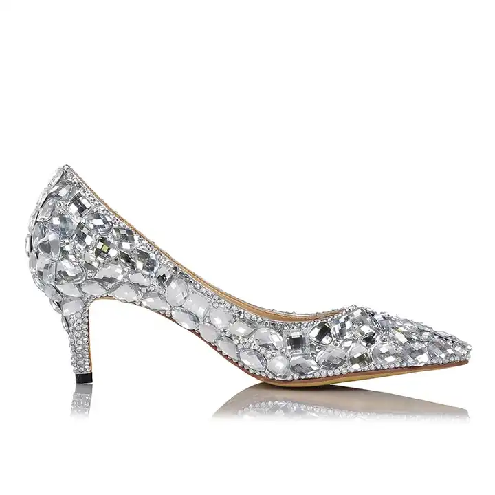 Buy Rhinestone Shoes Diamond Pumps Bride Shoes Pointed Toe Bridal Heels  Sparkle Glitter Shiny Wedding Muti Colorful Online in India - Etsy