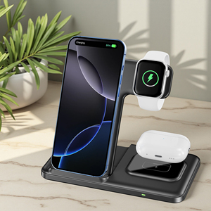 <span class=keywords><strong>Cargador</strong></span> Inalámbrico Portátil Rápido 3 en 1, <span class=keywords><strong>Precio</strong></span> <span class=keywords><strong>de</strong></span> Fábrica, para iPhone 17, 16, 15, 14, 13, 12 y <span class=keywords><strong>Samsung</strong></span> <span class=keywords><strong>Galaxy</strong></span> - Product Image 1