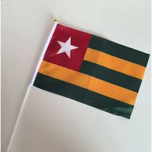 Однотонные флажки-гирлянды малые, миниатюрные, ручные, однотонные: белые, красные, синие, черные, зеленые, желтые, оранжевые, розовые, граффити-флажки с ручкой - Product Image 3