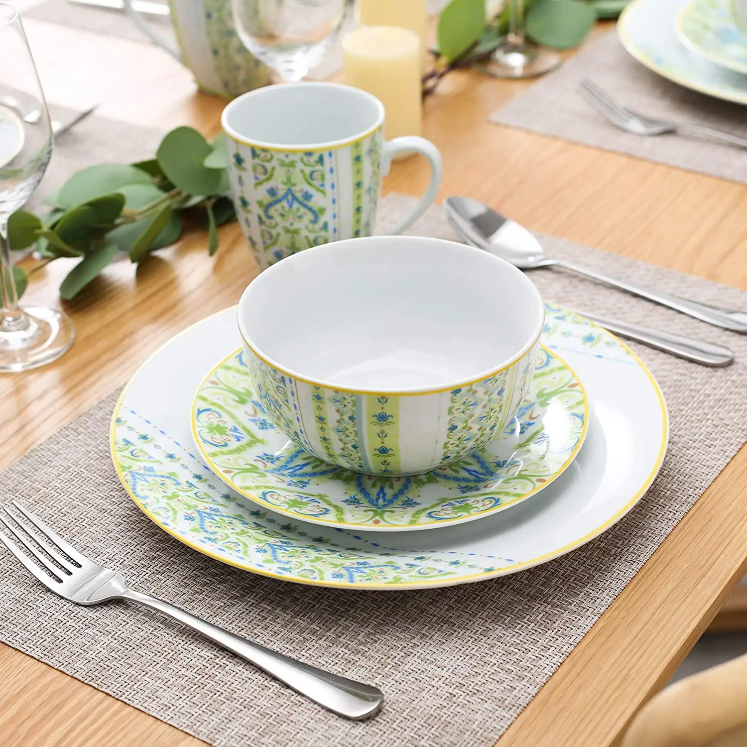 Europe porcelain 12pcs luxury fine porcelain dinnerware,royal porcelain dinnerware with full design
