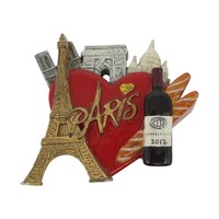 En gros 3D Personnalisé Paris Tour Vin Modèle Moyen Réfrigérateur Aimant Creative Résine Arts Artisanat pour Français Voyage Souvenirs