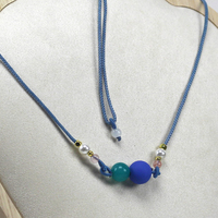 Collier en perles synthétiques fait main Data-Link Strand NTAG 216 NFC intégré, service de logo personnalisé, boucle de synchronisation numérique