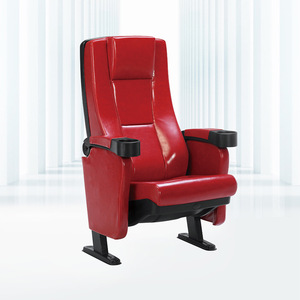 Silla de Cine Masao de Cuero Rojo con Reposabrazos para Asientos de Teatro y Auditorio - Product Image 2