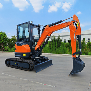 KOSTENLOSER VERSAND Chinesischer Günstigster CE EPA 3-Tonnen-Minibagger mit Kabine Multifunktionaler Bagger mit Anbaugeräten - Product Image 2