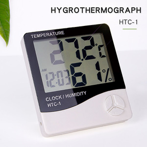 Trong nhà LCD điện tử nhiệt độ và độ ẩm Meter Nhiệt kế kỹ thuật số độ ẩm Meter khí tượng trạm báo động - Product Image 2