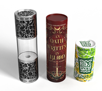 Tubo in Cartone con Finestra in PVC Trasparente, Confezione Cilindrica in Carta Kraft Personalizzata per Scatole Regalo di Candele