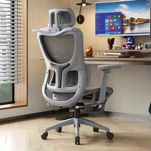 Chaise de bureau pivotante moderne, réglable en hauteur, en tissu maillé ergonomique, pour usage professionnel et commercial - Product Image 6