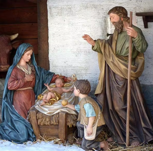 Escultura <span class=keywords><strong>de</strong></span> Resina <span class=keywords><strong>de</strong></span> Arte Barroco, Estatua del Nacimiento <span class=keywords><strong>de</strong></span> Jesucristo, Técnica <span class=keywords><strong>de</strong></span> Fundición Duradera - Product Image 2