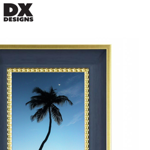 กรอบรูปพลาสติกตกแต่งด้วยลูกปัดสีทองสไตล์วินเทจ DX Designs ขนาด 4x6 5x7 8x10 นิ้ว กรอบรูปตั้งโต๊ะสุดหรูสำหรับตกแต่งห้องนั่งเล่น - Product Image 4