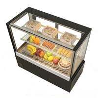 Vitrine réfrigérée moderne de comptoir pour mini-gâteaux, avec tiroir rotatif