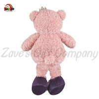 Zaves Donne-moi un câlin 41CM rose assis mignon ours sans yeux en peluche douce poupée décoration intérieure cadeau pour enfants Couple saint valentin