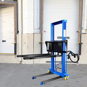 Apilador de carga automática portátil <span class=keywords><strong>Elevador</strong></span> <span class=keywords><strong>elevador</strong></span> eléctrico <span class=keywords><strong>Transpaleta</strong></span> con accesorio de neumático de carretilla elevadora y operación de pie - Product Image 3