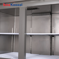 Meja Kerja Dapur Komersial Baja Tahan Karat dengan Kontrol Digital Pendingin Udara & Penghilang Es Otomatis